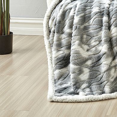 Alaska Sherpa Decorative Super Soft Throw Blanket for Sleep/Decor 2 Pack