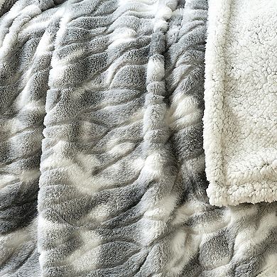 Alaska Sherpa Decorative Super Soft Throw Blanket for Sleep/Decor 2 Pack