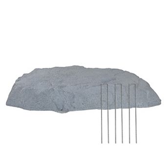 Sunnydaze Outdoor Polyresin Landscape Rock Septic Cover with Stakes
