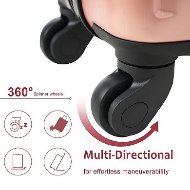 20 Inch Hardshell Carry-On Luggage with 2 Packing Cubes