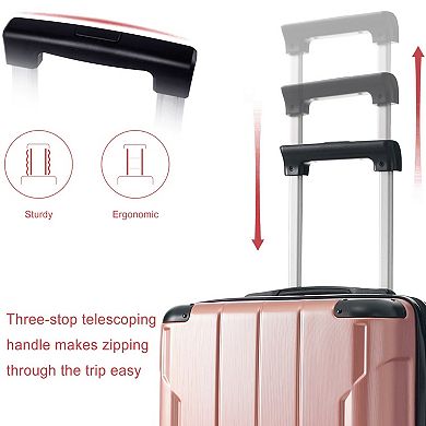 20 Inch Hardshell Carry-On Luggage with 2 Packing Cubes