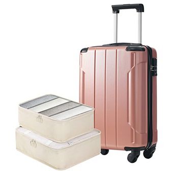 20 Inch Hardshell Carry-On Luggage with 2 Packing Cubes