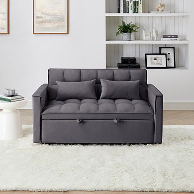54.33 inch Versatile Foldable Sofa Bed in 3 Lengths