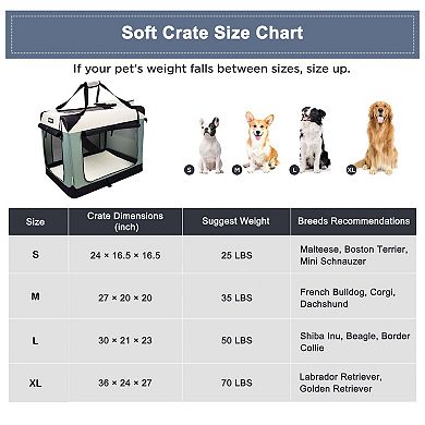 GOOPAWS Soft-Sided Dog & Cat Crate