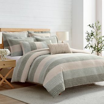 Levtex Home Sand Stripes Sage Comforter Set