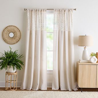 Peri Bahia Light Filtering Set of 2 Window Curtain Panels
