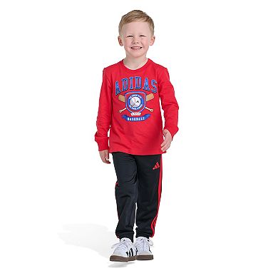 Boys 4-7 adidas Long Sleeve Baseball Graphic Tee
