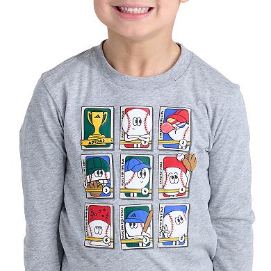 Boys 4-7 adidas Long Sleeve Sport Graphic Tee