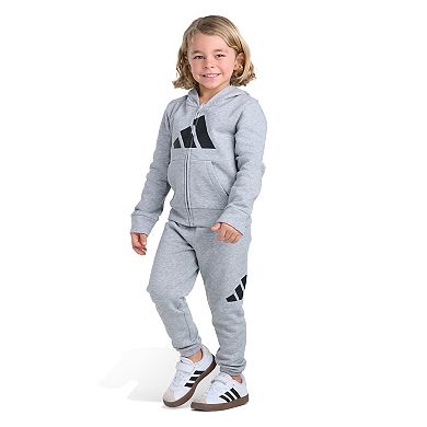 Toddler Boy adidas 2-Piece Long Sleeve Full-Zip Jacket & Jogger Set