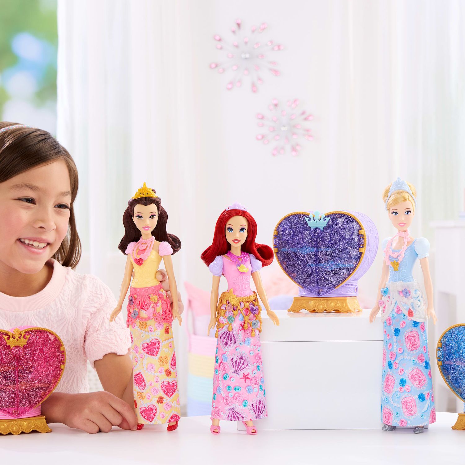 Детская кукла Disney Princess Jewel Reveal Ariel w/ 8 Surprises & 10 Accessories — фото 2
