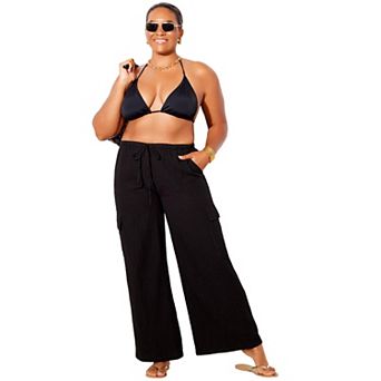 Swimsuits for All Women's Gauze Cargo Pant