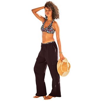 Swimsuits for All Women's Cotton Gauze Cargo Pant
