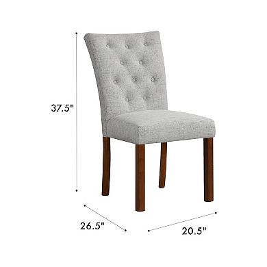 Rei Parsons Dining Chair Set of 2, Button Tufted Fabric