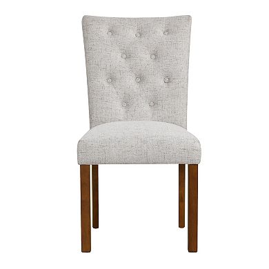 Rei Parsons Dining Chair Set of 2, Button Tufted Fabric