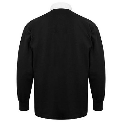 Front Row Long Sleeve Classic Rugby Polo Shirt