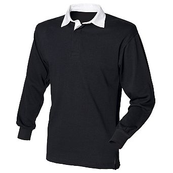 Front Row Long Sleeve Classic Rugby Polo Shirt