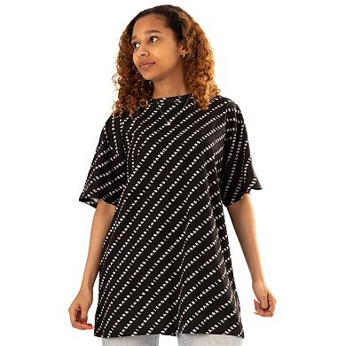 Barbie Womens/Ladies All-Over Print Logo Oversized T-Shirt