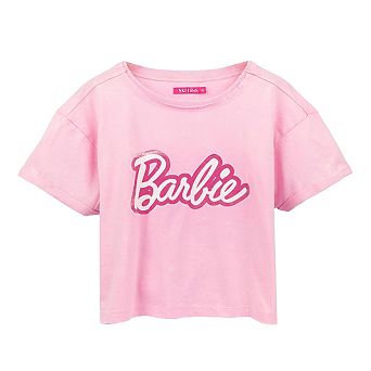Barbie Womens/Ladies Distressed Logo Crop Top