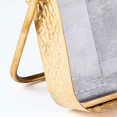 Loha 4x6 Rounded Picture Frame - Embossed Iron