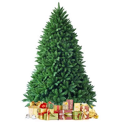 Gymax 6ft Artificial Christmas Fir Tree w/ 1250 Premium Hinged Branch Tips