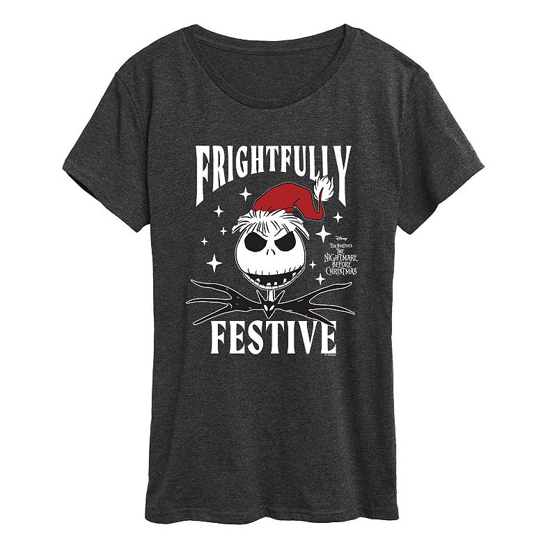 Women's Disney's The Nightmare Before Christmas Jack Skellington Graphic Tee, 