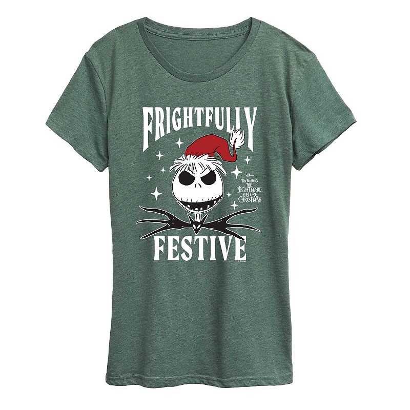Women's Disney's The Nightmare Before Christmas Jack Skellington Graphic Tee, 