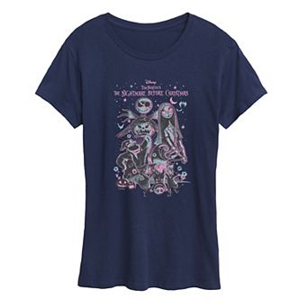 Women's Disney's The Nightmare Before Christmas Pastel Graphic Tee