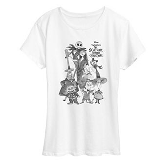 Women's Disney The Nightmare Before Christmas Group Graphic Tee