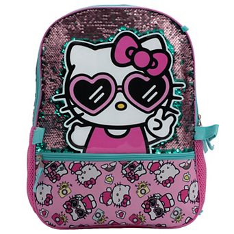 Hello Kitty 5 pc Backpack Set With Water Bottle & Lunch Bag