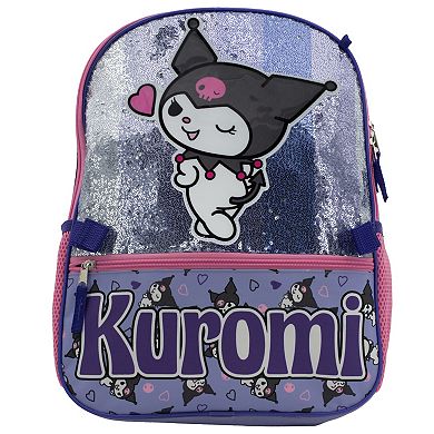 Kuromi 5-Piece Backpack Set with Sequin Design and Adjustable Straps