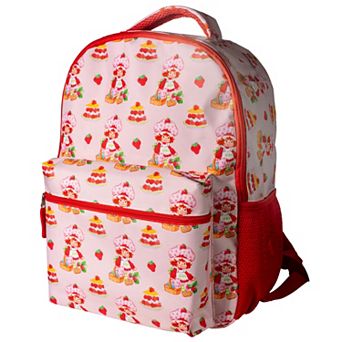 Strawberry Shortcake Backpack With Front Pocket & Padded Straps