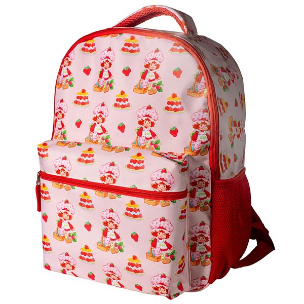 Strawberry Shortcake Backpack With Front Pocket & Padded Straps