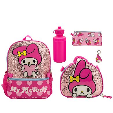 My Melody 5-Piece Backpack Set with Accessories