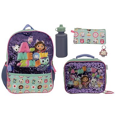 5-Piece Girls Backpack Set with Accessories