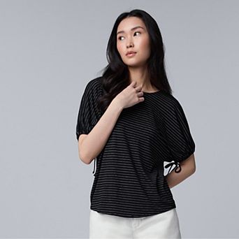 Women's Simply Vera Vera Wang Bubble Sleeve Popover