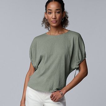 Women's Simply Vera Vera Wang Bubble Sleeve Popover
