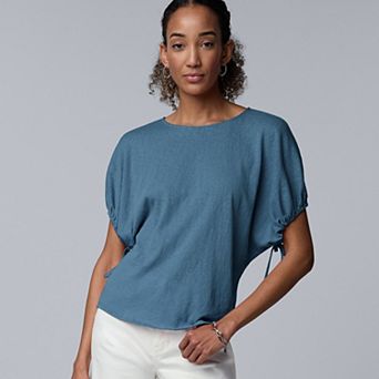 Women's Simply Vera Vera Wang Bubble Sleeve Popover