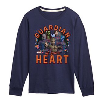 Boys 8-20 Disney's Guardians Of The Galaxy Guardian Of Your Heart Long Sleeve Graphic Tee