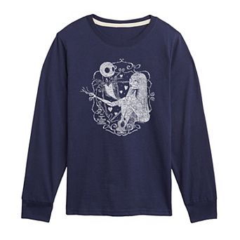 Boys 8-20 Disney's The Nightmare Before Christmas Jack & Sally Valentine Long Sleeve Graphic Tee
