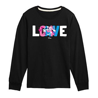 Boys 8-20 Disney's Lilo & Stitch Love Stitch & Angel Long Sleeve Graphic Tee