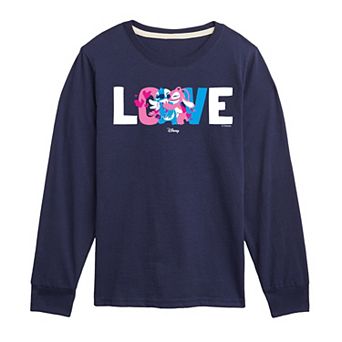 Boys 8-20 Disney's Lilo & Stitch Love Stitch & Angel Long Sleeve Graphic Tee
