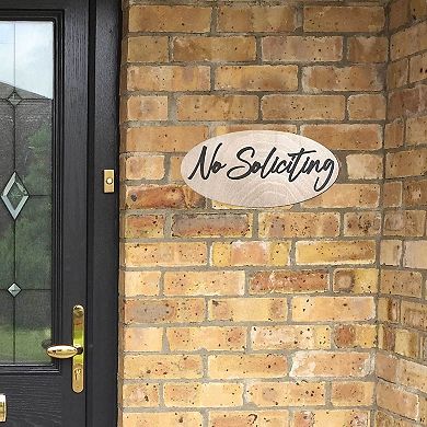 No Soliciting Sign - 17"x8"