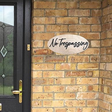 No Trespassing Sign - 17"x8"