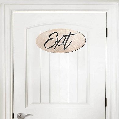 Wooden Exit Sign - 17"x8"