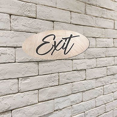 Wooden Exit Sign - 17"x8"