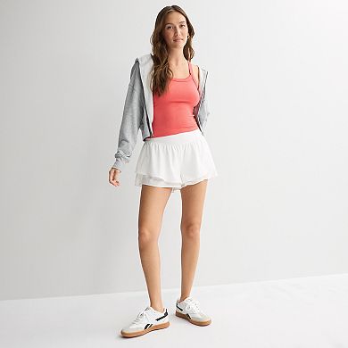 Juniors' SO® Sporty Rib Tank Top
