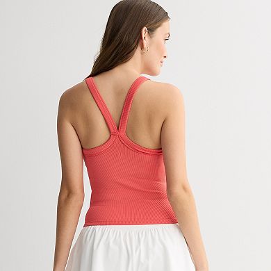 Juniors' SO® Sporty Rib Tank Top