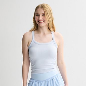 Juniors' SO® Sporty Rib Tank Top