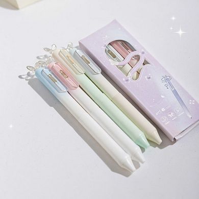 Set of 4 Butterfly Top Gel Ink Pens with Smooth Writing Tip