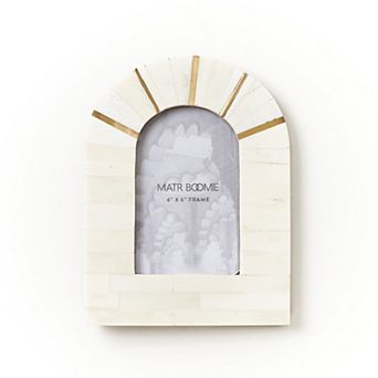 Mukhendu Arch 4x6 Cream Picture Frame - Handcrafted Bone